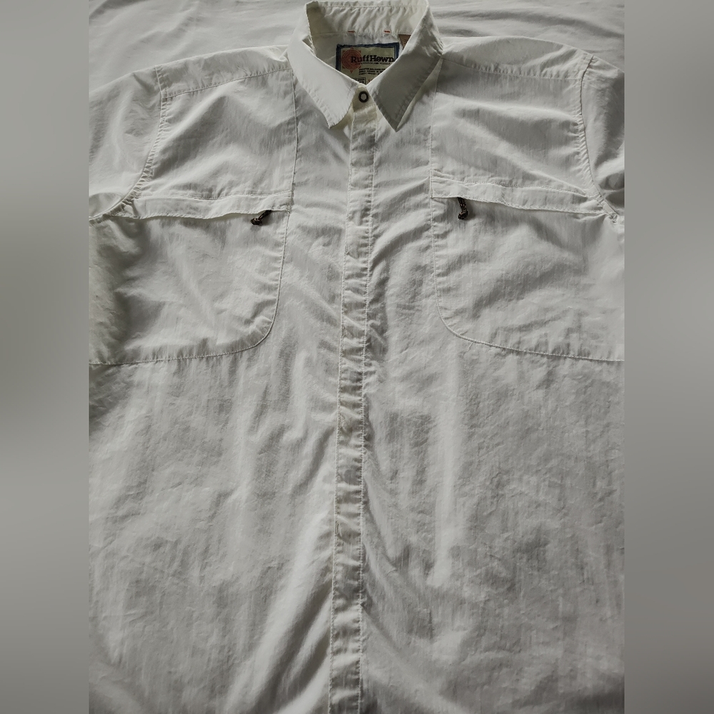 RUFF HEWN Men's Snap Up Shirt. Size XL. Short Sleeves.